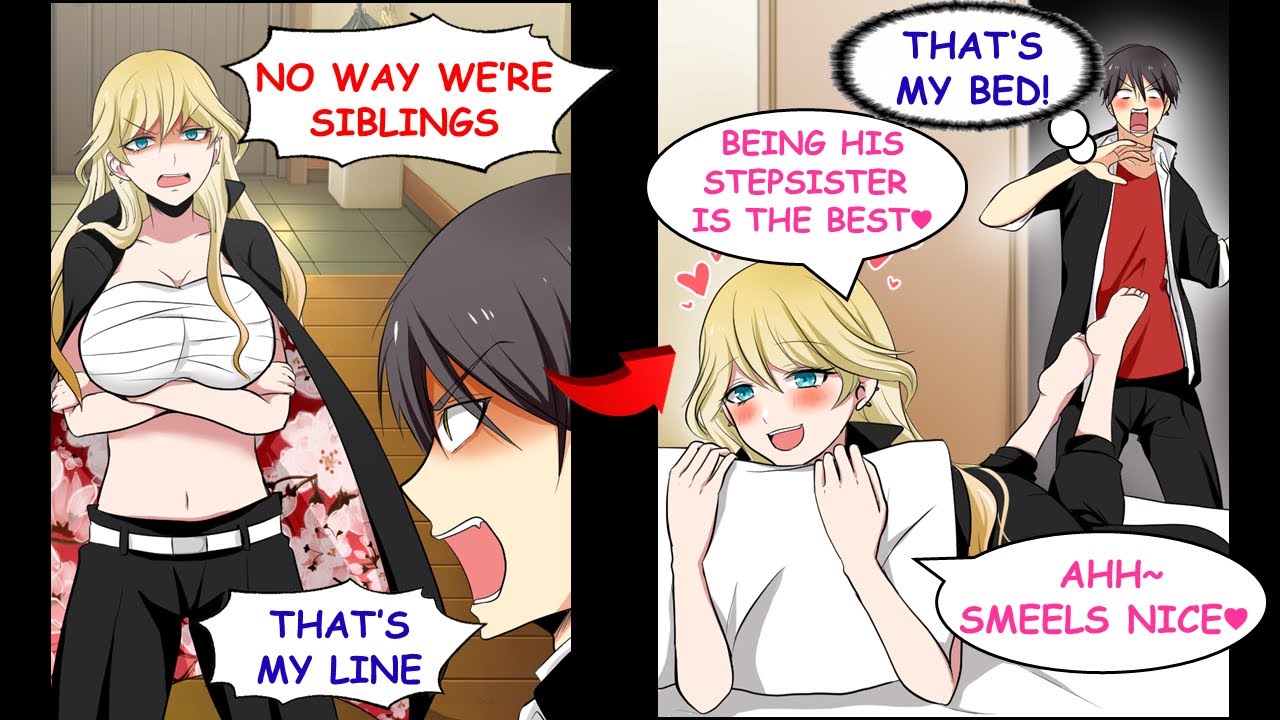 When My Arch-Enemy Badass Girl Became My Stepsister, She Was Sniffing My Pillow…【RomCom】【Manga】