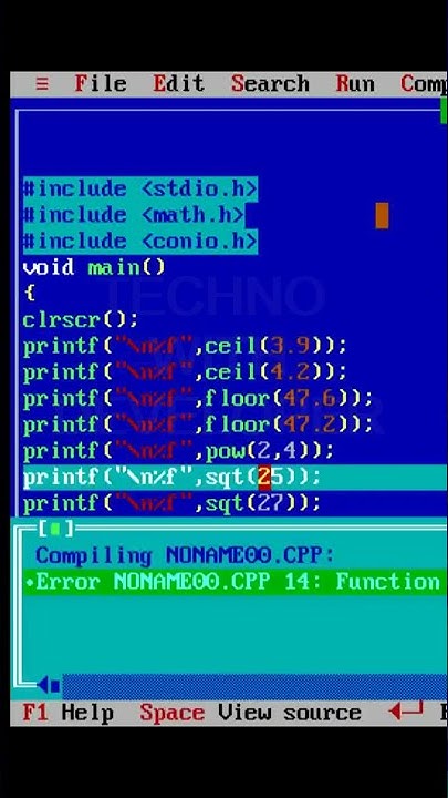 Math() function in C language in c Part 100 | C Programming #ytshorts # ...