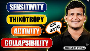 SENSITIVITY | THIXOTROPY | ACTIVITY | COLLAPSIBILITY | Soil Mechanics | Civil Engg | Deependra Sir