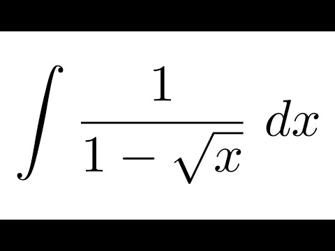 Integral of 1/(1-sqrt(x))