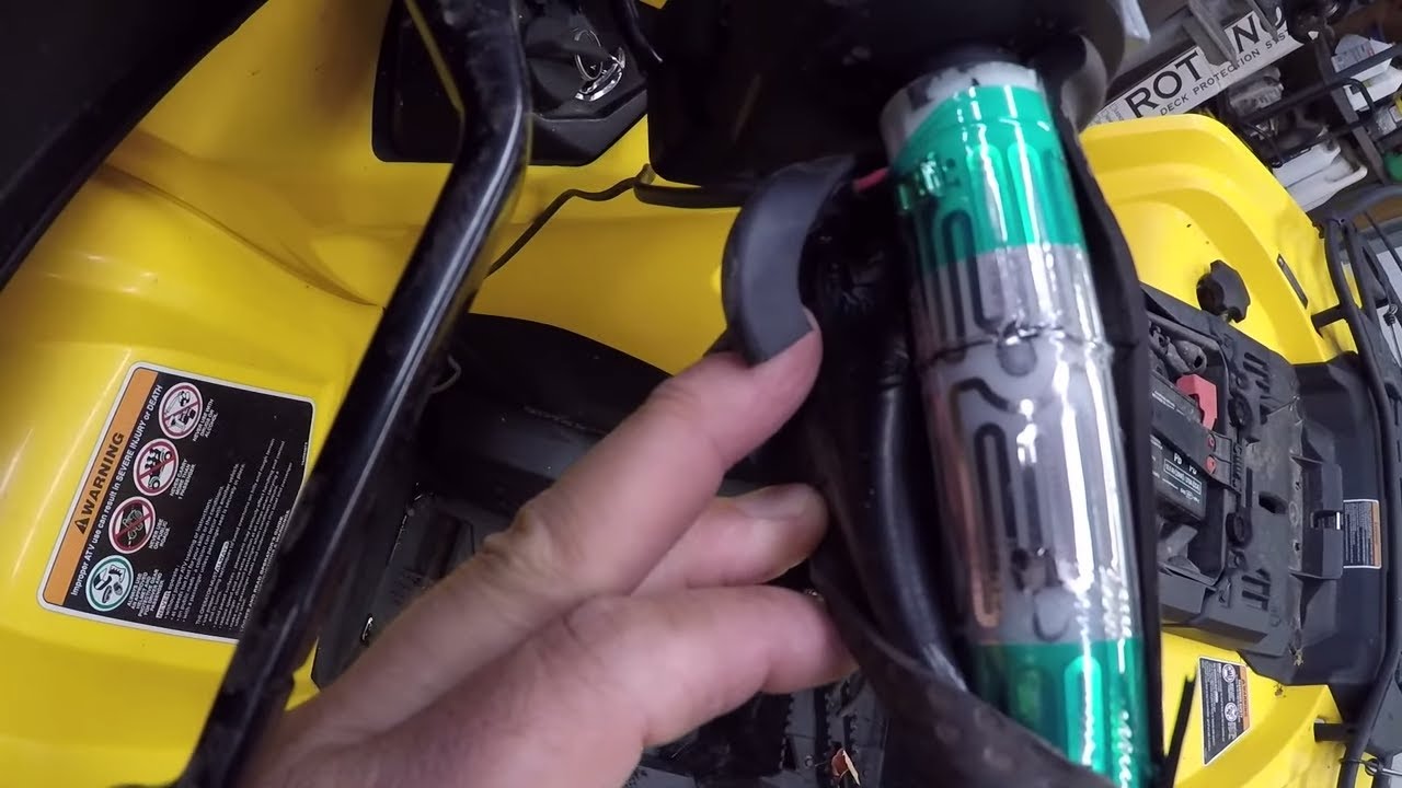 219 BRP Can Am Outlander 570 ATV. Heated grip replacement repair