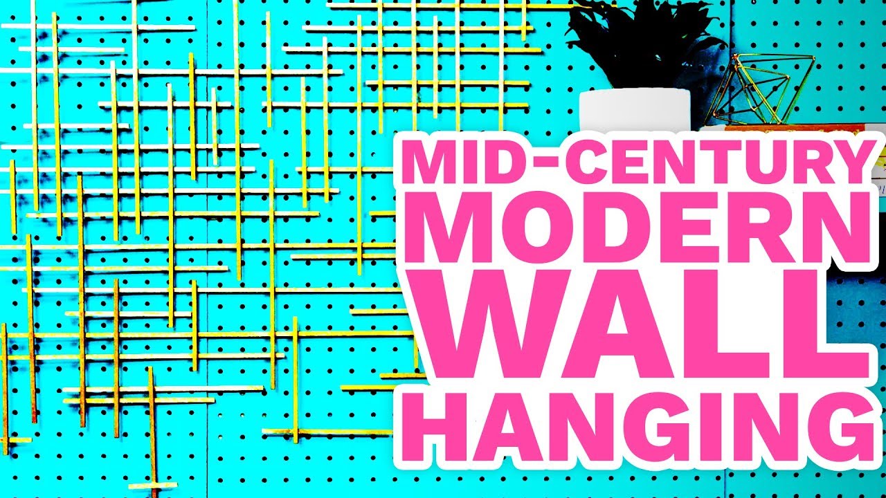 Diy Mid Century Modern Wall Hanging Handmade