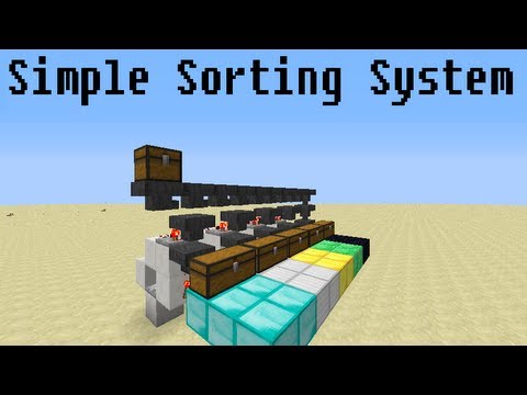 Minecraft Very Simple Sorting System Youtube Minecraft Very Simple Sorting System Youtube