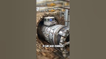 How Tunnel Boring Machines Work! 🤯 Genius tech digging city tunnels! #FYP #Engineering #Shorts