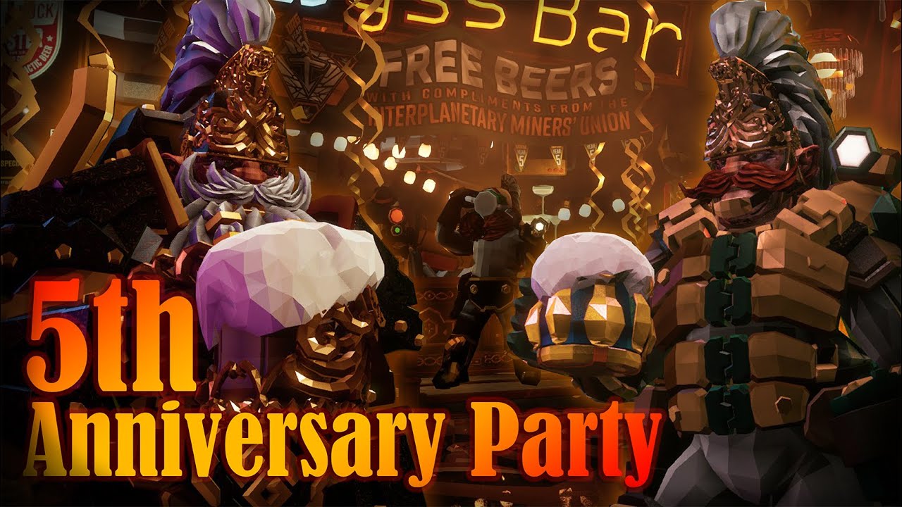 Вечеринка в честь пятилетия | Deep Rock Galacic Машинима