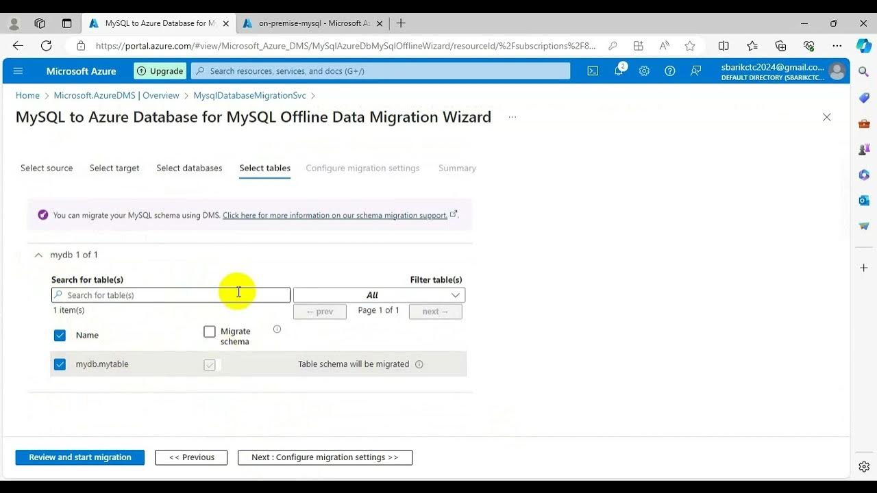 MySQL to azure sql using azure data migration service part8 Migrate the ...