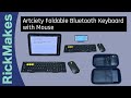 Artciety Foldable Bluetooth Keyboard with Mouse