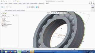 How to design a Ball Bearing using Creo Parametric 2.0