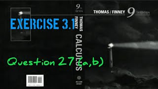 Find absolute extrema||Ex3.1 Q27||Thomas Finney calculus 9th edition||SK Mathematics