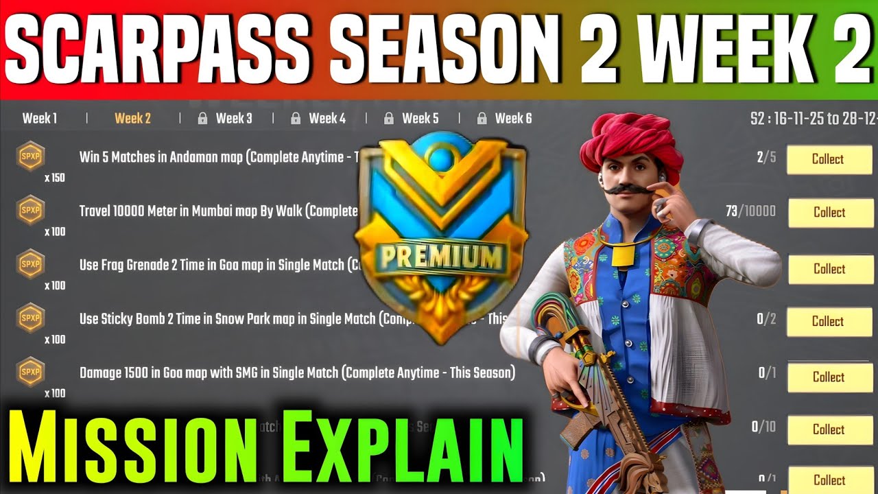 SCARPASS SEASON 2 WEEK 2 Missions EXPLAINED! 🔥 How to Complete All Tasks Fast in ScarFall 2.0