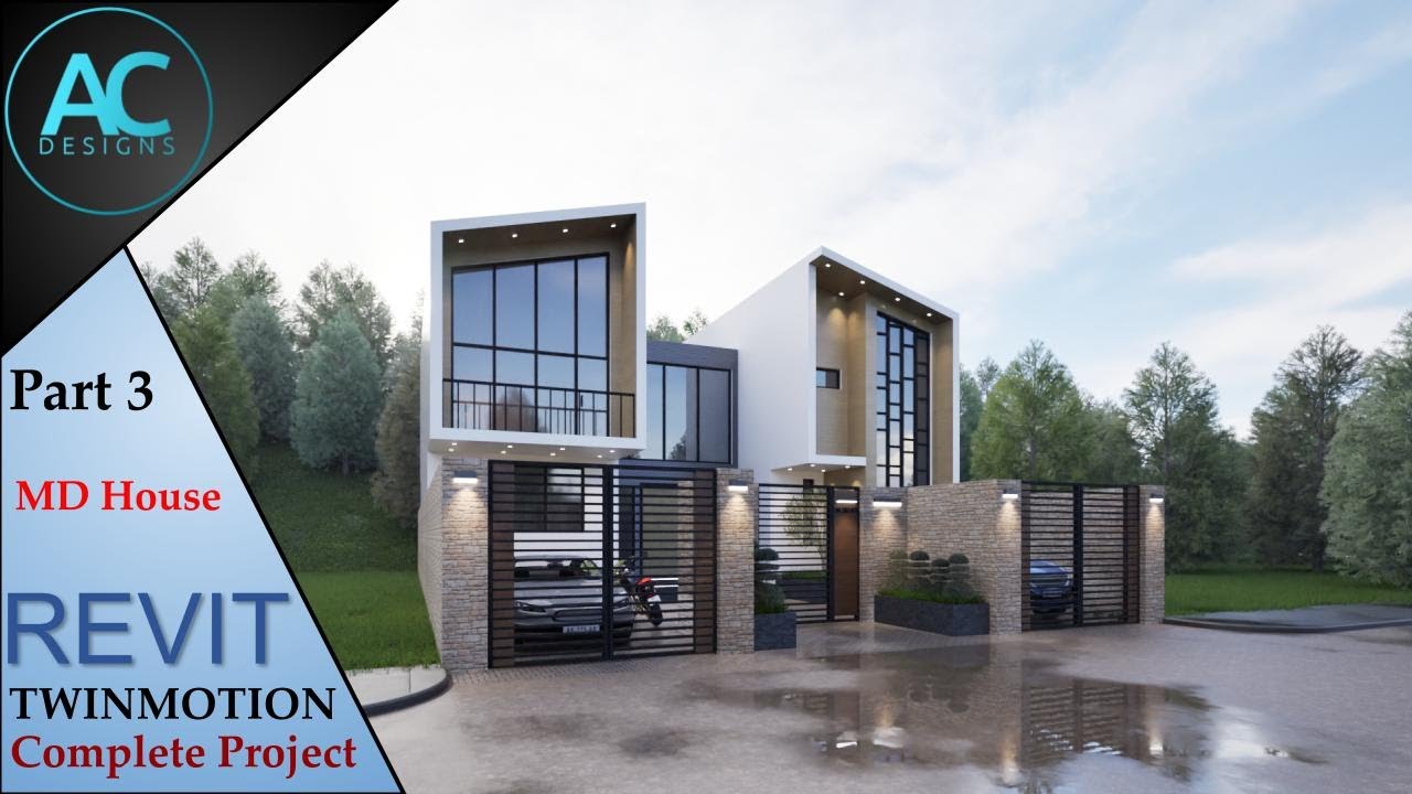 MD House | Part 3 | Complete Step By Step Project | Revit and ...