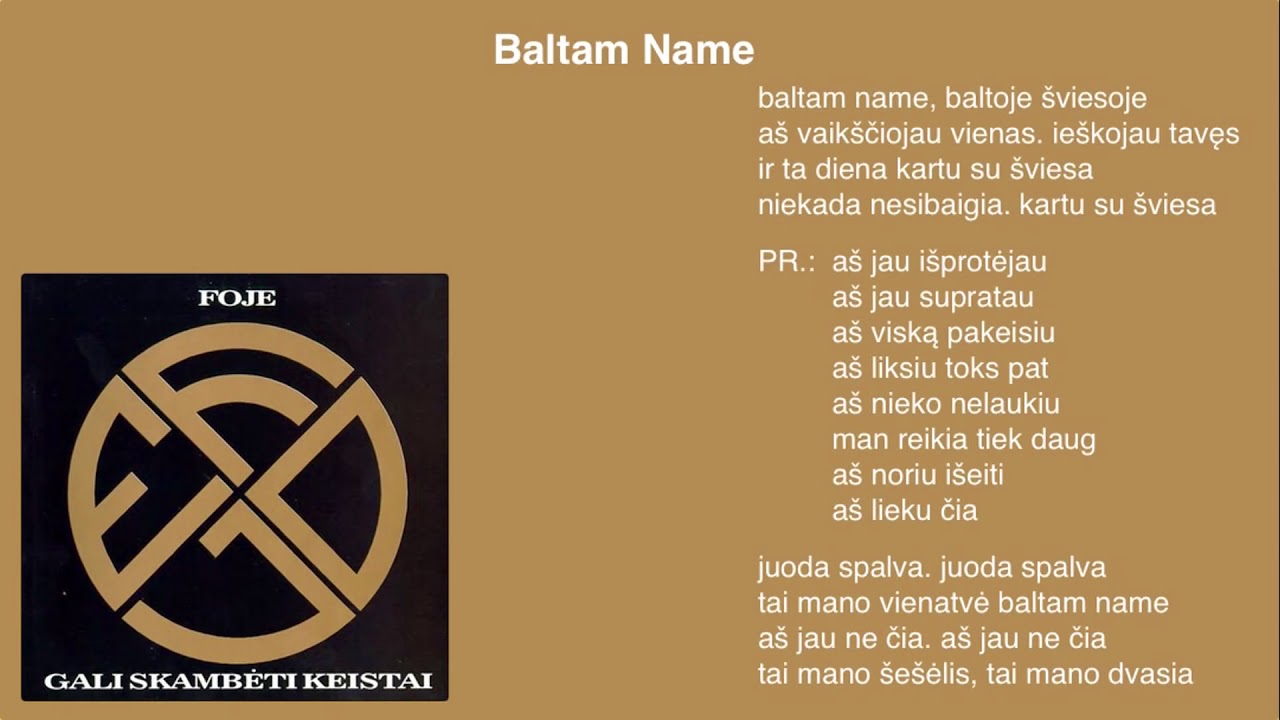 Watch FOJE - "Baltam Name" on YouTube Watch FOJE - "Baltam Name" on YouTube