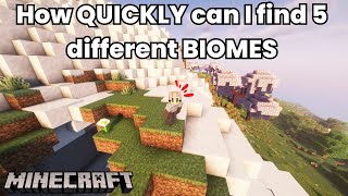 Wie SCHNELL kann ich 5 verschiedene BIOME finden? – Erfolgsrennen 9 screenshot 2