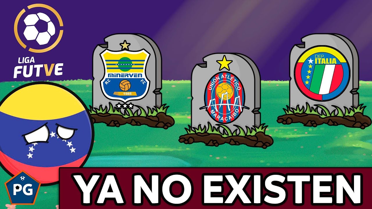18 EQUIPOS que YA NO EXISTEN (o CASI DESAPARECIERON) pero JUGARON en VENEZUELA (LIGA FUTVE)☠️