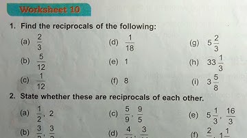 Class 5 unit 4 worksheet 10 dav public school ।। DAV Class 5 unit 4 worksheet 10 ।। Fraction