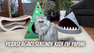 Kediler için yılbaşı ağacı konseptli kedi evi yapımı, kendin yap, DIY by Kedi Lolayla 1,561 views 4 months ago 6 minutes, 39 seconds
