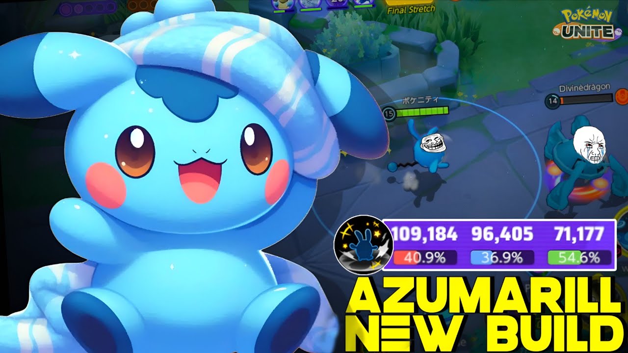 THIS NEW AZUMARILL BUILD IS AWESOME FOR SOLO QUEUE 😎 | POKEMON UNITE