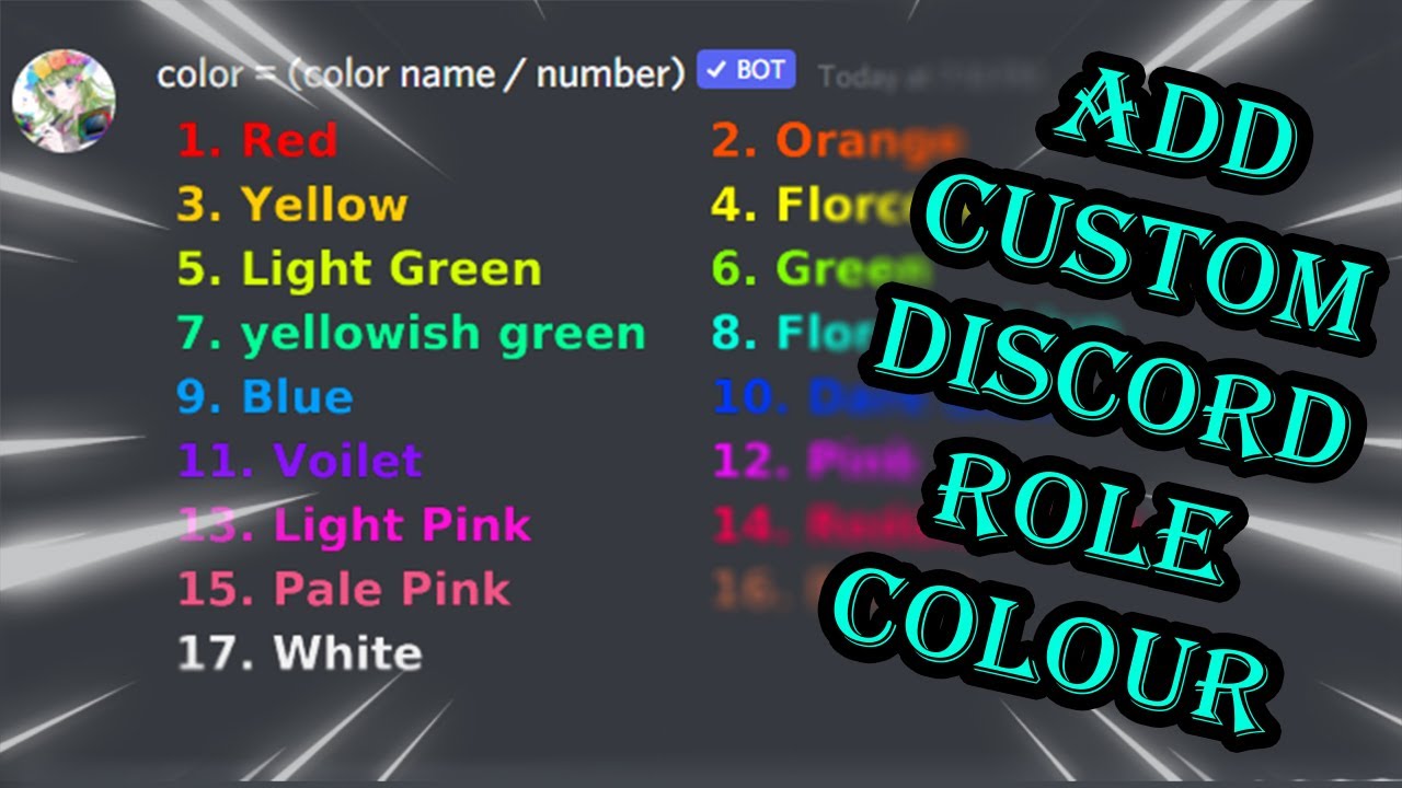 How To Add Self Colour Picking Option For Members In Discord | Color Chan Tutorial | Discord