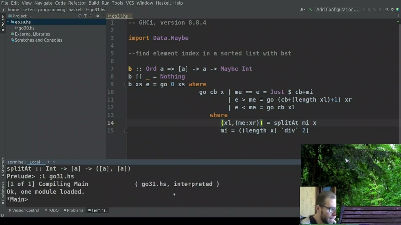 Binary search with Haskell on List and BST - YouTube Binary Search With Haskell On List And Bst - Youtube