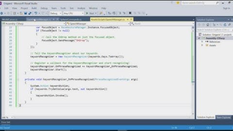 Microsoft HoloLens: Course 101E – Ch. 4 - Voice Input