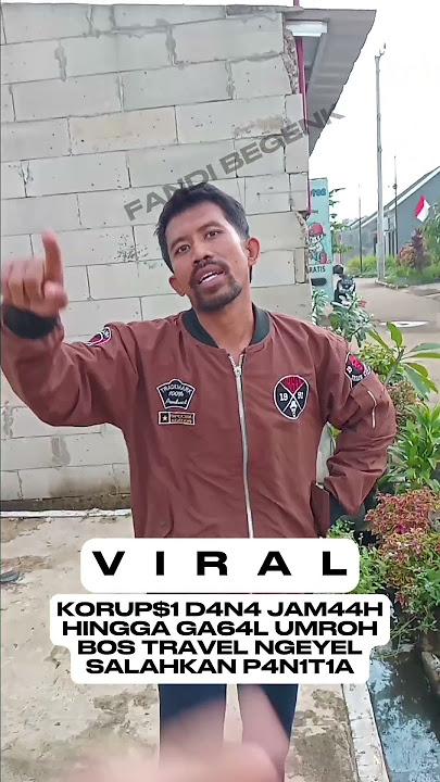 VIRAL !! B0$ TR4VEL UMR0H K0RUP$1 D4N4 JAM44H ! #viralvideo #viralshorts #comedy #drama #lucu #viral