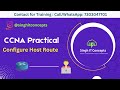 Free CCNA Practical Lab | Host Routing | CCNA 200-301