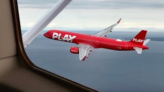 Airbus Passes Close To Small Plane