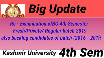 4th sem re- Examination of some papers/fresh/Private/regular/2019 /backlog candidates/2016-18