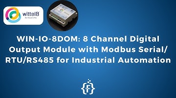 WIN-IO-8DOM: 8 Channel Digital Output Module with Modbus Serial/RTU/RS485 for Industrial Automation