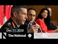 CBC News: The National | COVID-19 vaccines en route to Canada| Dec. 11 2020