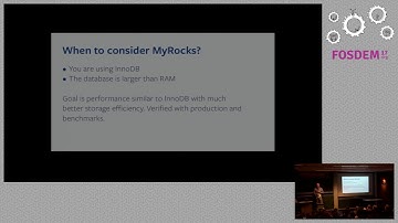 MyRocks The RocksDB storage engine for MySQL