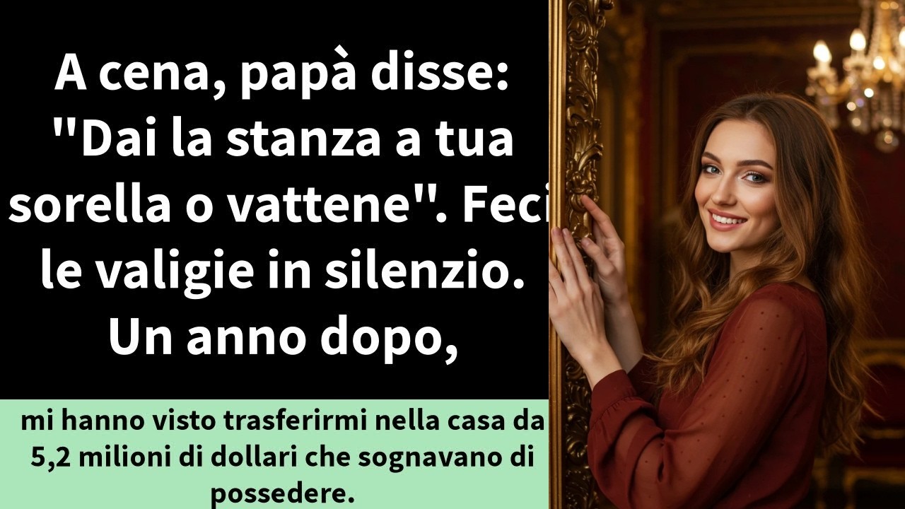 Mia sorella fissava il telefono, sfogliando annunci immobiliari con sospiri teatrali, mentre il pollo arrosto si raffreddava nel piatto. Poi papà posò il coltello e disse: "Vivian, Yasmin avrà...