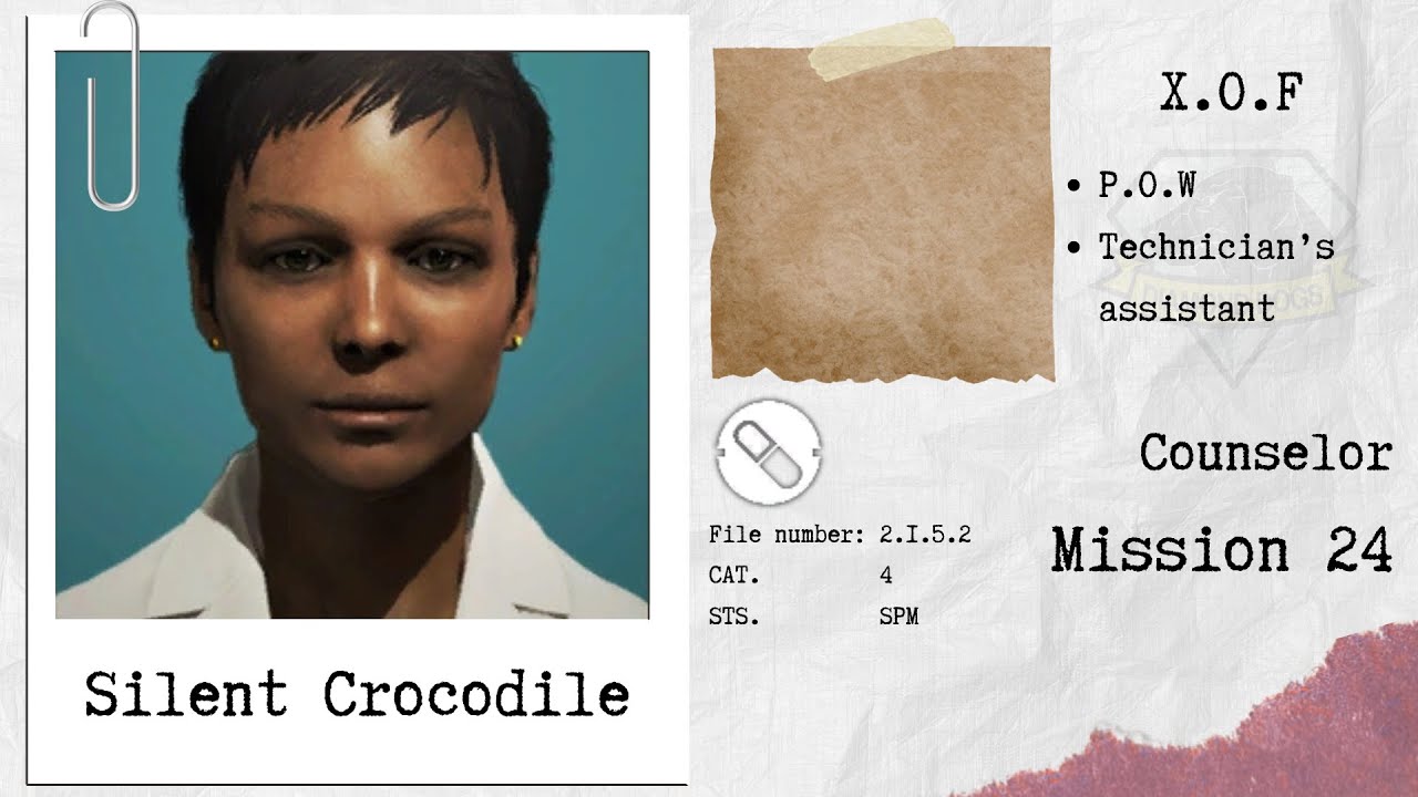 MGSV Unique Staff 087: Silent Crocodile