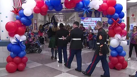 Pleasant Valley students honor veterans with heartfelt parade