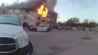 LiveLeak - Bodycam Of Intense Dallas Apartment Fire