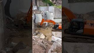 quarry work by Tata Hitachi machin #quarry #quarrymachine #quarrylife #mines #telagana #tata_hitachi