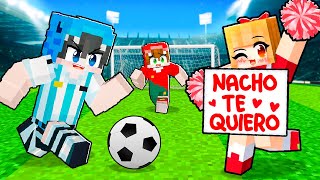 Me Convertí en Futbolista para Enamorar a una Fan en Minecraft