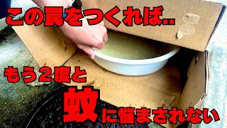 【虫対策DIY】家庭にあるものでOK！蚊が多すぎるので“罠”作りました