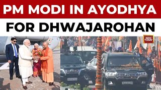 PM Modi in Ayodhya for Ram Mandir's Final 'Dwajarohan' Ceremony and Roadshow | India Today News