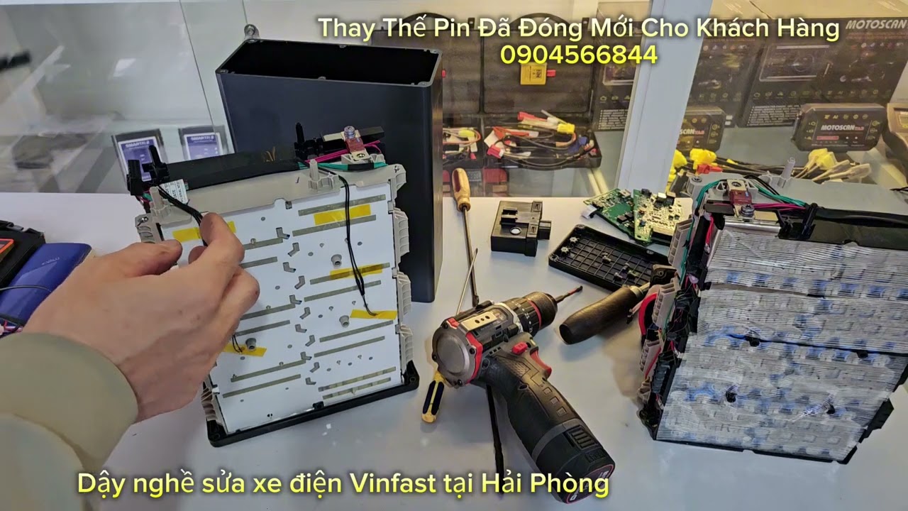Pin B1 Vinfast Ludo /Impest/Klara Bị Lỗi - Thay Pin Đóng Mới Cực Nhanh tại TAD Hải Phòng.