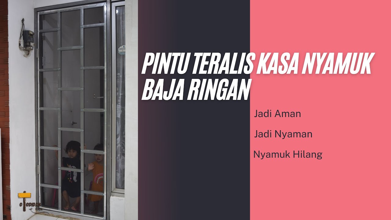 Membuat Pintu Teralis Kasa Nyamuk dari Baja Ringan // Pintu Kasa Nyamuk dari Hollow Baja Ringan
