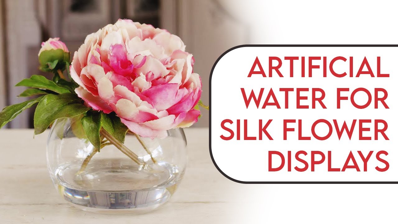 How To Make Artificial Water In A Glass Vase To Display Silk Flowers -  Youtube