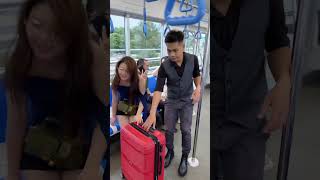 Giving Up A Seat On The Train  Truong Black kindness respect