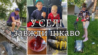 Велика ЧИСТКА подвір'я || Закупка у Луцьку || Джем із Аґрусу та печена скумбрія || Життя в селі