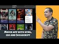🔴 Movie App using HTML, CSS, and JavaScript
