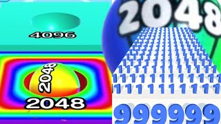 Ball Run 2048 vs Number Run & Merge Master vs Ball Merge 2048 all levels gameplay