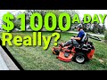 Can You Make Money Mowing? Day in the Life of Lawn Care.