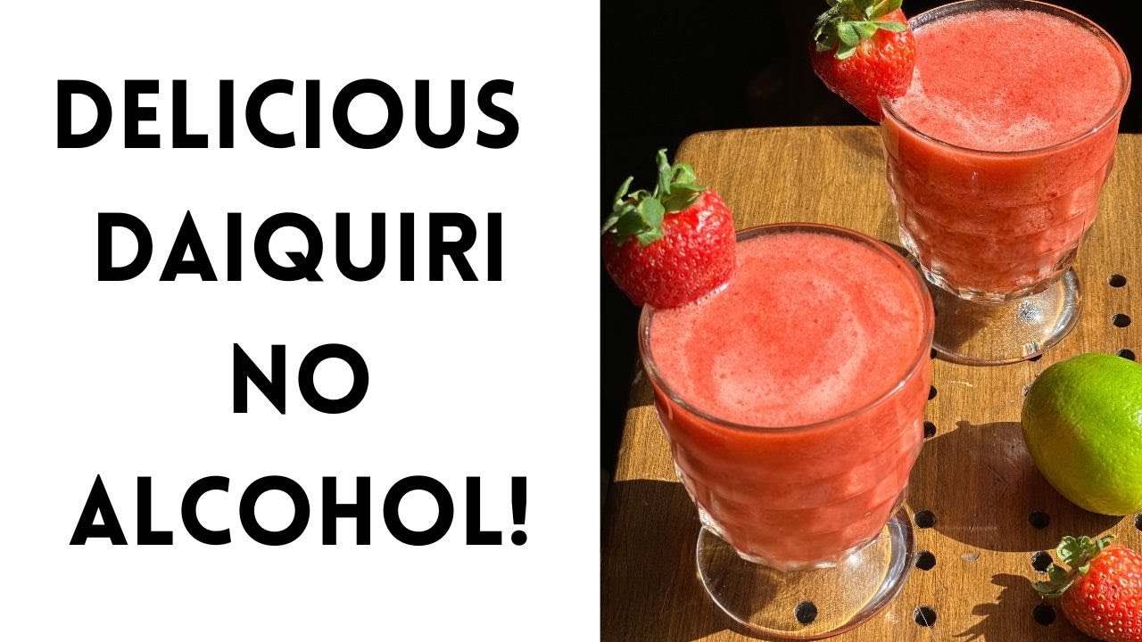 How to Make a Delicious Strawberry Daiquiri Without Alcohol!