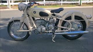 The 60s were the golden age for BMWs.  In Dover white, this 1968 BMW R50/2 is a low mileage machine.