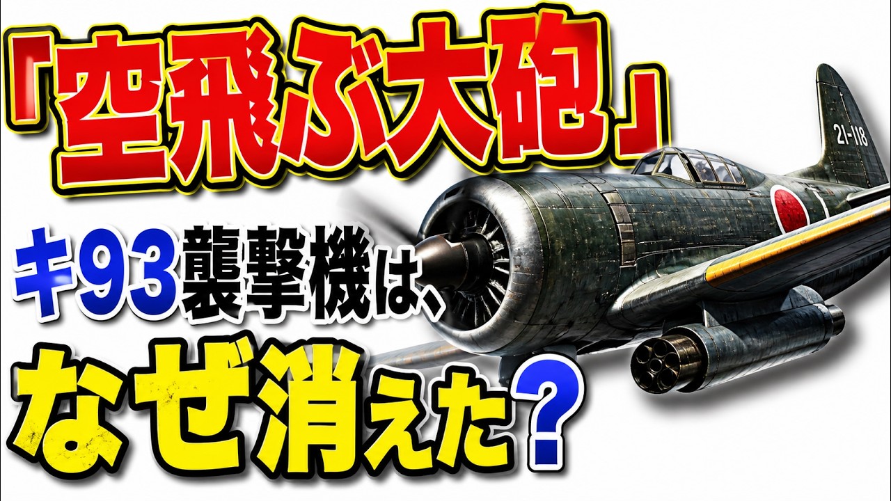 日本陸軍が作った“空飛ぶ大砲” キ93襲撃機はなぜ消えたのか?地上攻撃の概念を変えた大口径砲搭載機の誕生 太平洋戦争 - YouTube